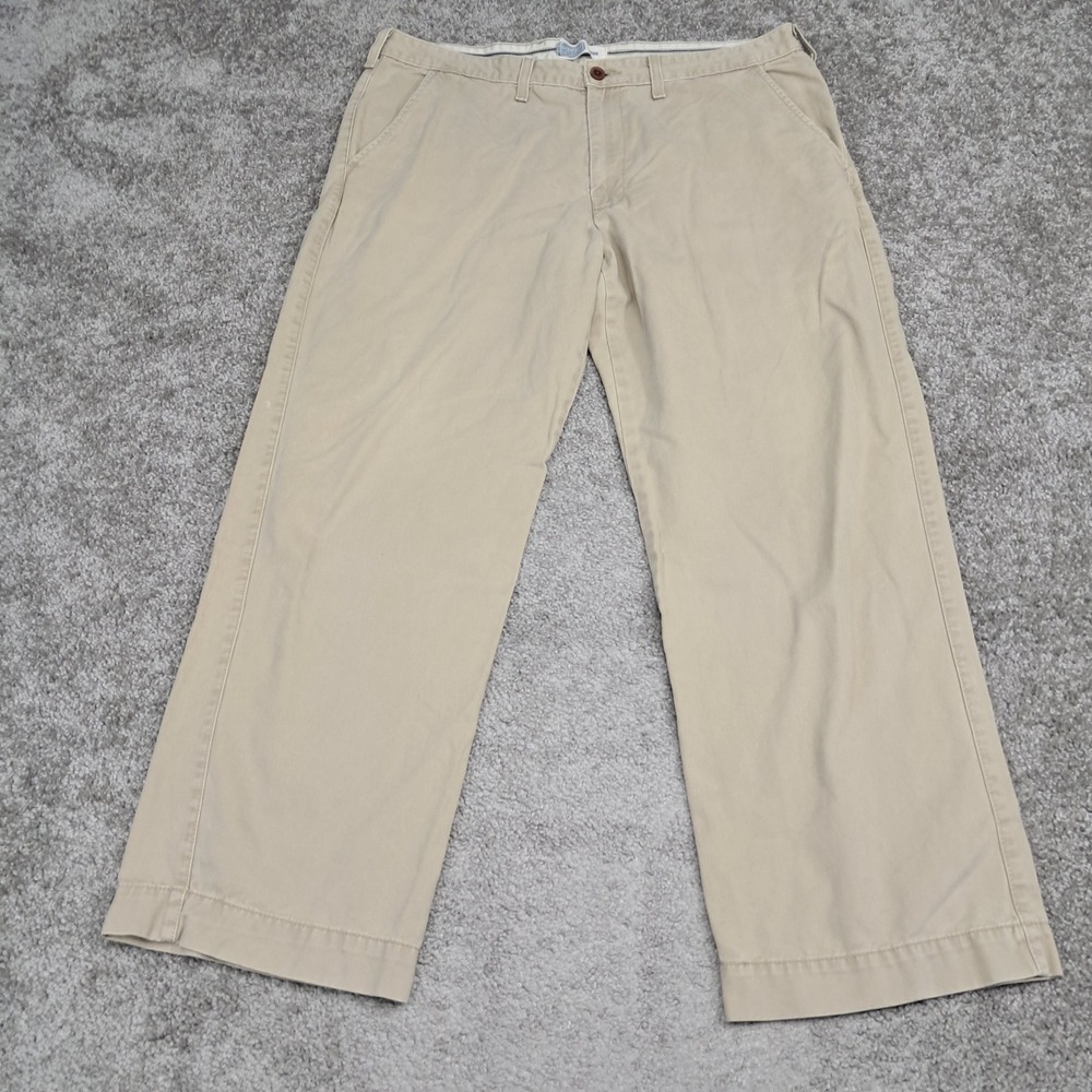 Signature by Levi Strauss & Co Mens Chino Pants Tan Khaki Cotton 38x28 Straight
